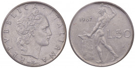 Repubblica Italiana. 50 lire 1967 Vulcano. AC. Gig.156.
Periziata Esposito Marco
FDC