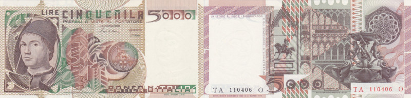 REPUBBLICA. Banca d'Italia. 5000 lire "Antonello da Messina". 03-11-1982. Gig.BI...