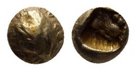 IONIA. Uncertain City.( 650-600 BC) EL 1/6 Stater.

Obv : .Blank

Rev : Incuse punch.

Condition : Very fine

Weight : 0.1 gr
Diameter : 4 mm
