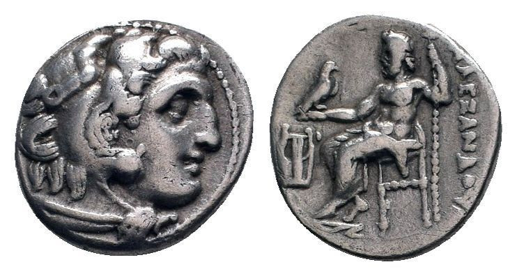 KINGS OF MACEDON. Alexander III.The Great.(336-323 BC). Drachm. Kolophon.

Obv: ...