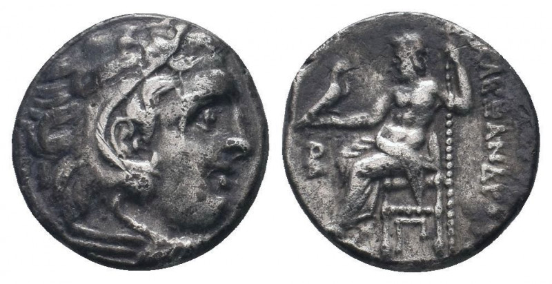 KINGS OF MACEDON. Alexander III.The Great.(336-323 BC). Drachm. Kolophon.

Obv :...