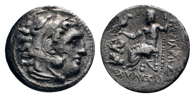 KINGS OF THRACE (Macedonian).Lysimachos (305-281 BC). Drachm.Lampsakos.

Obv: He...