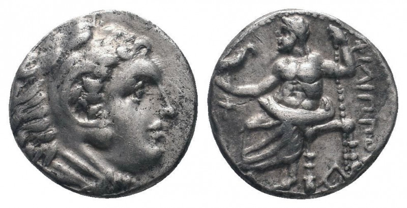 KINGS of MACEDON. Philip III.(323-317 BC). Drachm.Sardes

Obv : Head of Herakles...