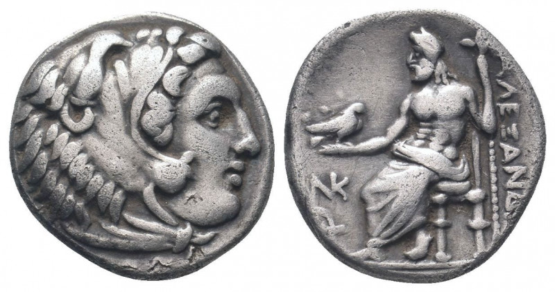KINGS of MACEDON. Alexander III.The Great.(336-323 BC).Drachm.Sardes.

Obv : Hea...