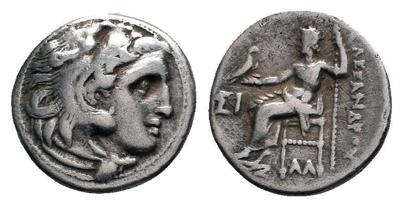 KINGS OF MACEDON. Alexander III 'the Great' (336-323 BC). Drachm. Uncertain.

Ob...