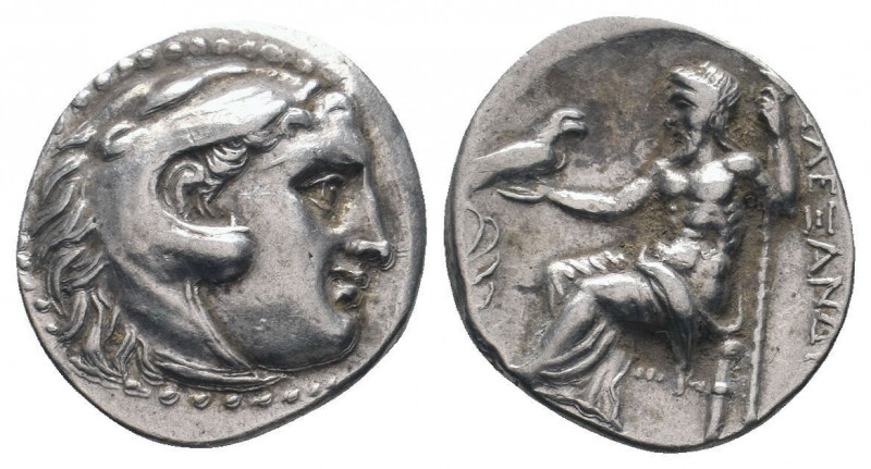 KINGS of MACEDON. Alexander III 'the Great' (336-323 BC). Drachm. Uncertain.

Ob...