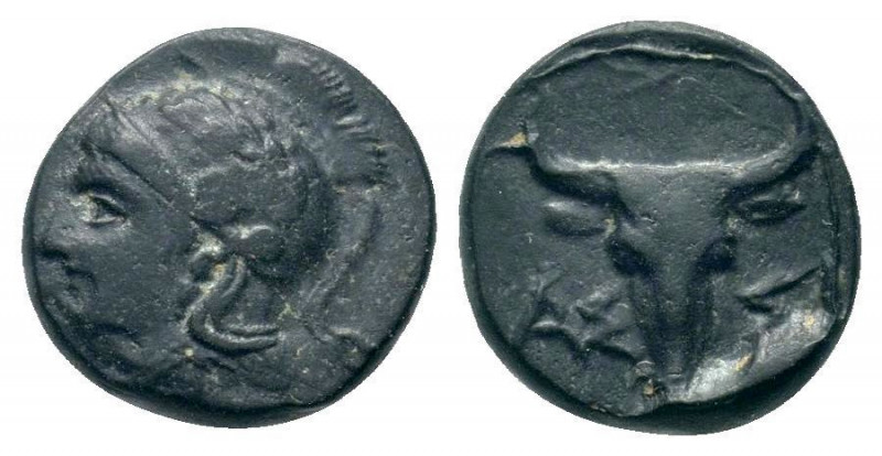 TROAS.(400-241 BC).AE.Assos.

Obv : Head of Athena right, wearing crested Attic ...