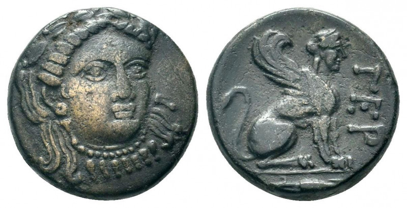 TROAS.( 4th Century BC).AE.Gergis.

Obv : Laureate head of the sibyl Herophile f...