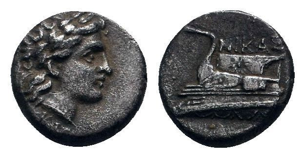 BITHYNIA.(Circa 345-315 BC).Hemidrachm.Kios.Persic standard. Nikas, magistrate.
...