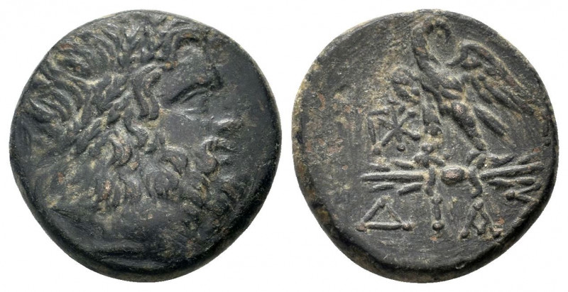 BITHYNIA.(95-70 BC).AE.Dia.

Obv : Laureate head of Zeus right.

Rev : ΔΙΑΣ.
Eag...