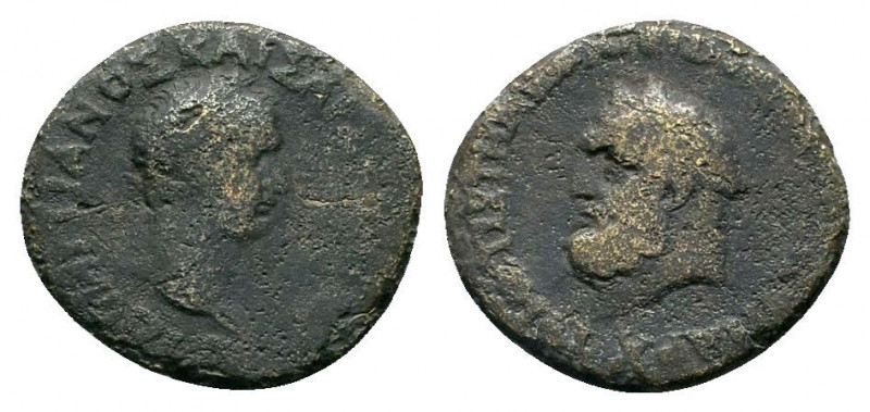BITHYNIA. Nicaea. Domitian (81-96). Ae Diassarion. 

Obv: AYT ΔOMITIANOΣ KAIΣAP ...