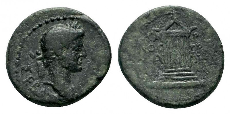 MYSIA. Pergamum. Augustus (27 BC-14 AD). Ae. Charinos, grammateus.

Obv: ΣΕΒΑΣΤΟ...