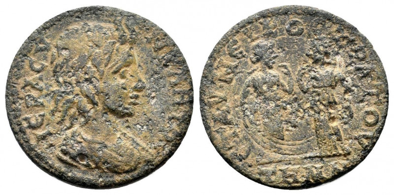 AEOLIS, Temnus. Pseudo-autonomous, time of Gordian III. Ae.
Obv: ΙƐΡΑ ϹΥΝΚΛΗΤΟϹ....