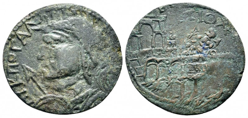 CARIA, Antiochia ad Maeandrum. Gallienus (253-268). Ae.
Obv: AY K ΠΟ ΓAΛΛ[IHNOC...