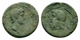 CARIA. Cos. Augustus (27 BC – 14 AD). Ae. 
Obv: ΣEBATOΣ. 
Laureate head. 
Rev. KΩIΩN XAPMYΛOΣ B. 
Laureate head of left Asclepius.
BMC 223. SNG von Au...