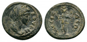 PHRYGIA. Lysias. Pseudo-autonomous. Time of the Antonines (138-192). Ae.

Obv: ΒΟVΛΗ.
Veiled, laureate and draped bust of Boule right.
Rev: ΛVСΙΑΔЄΩΝ....