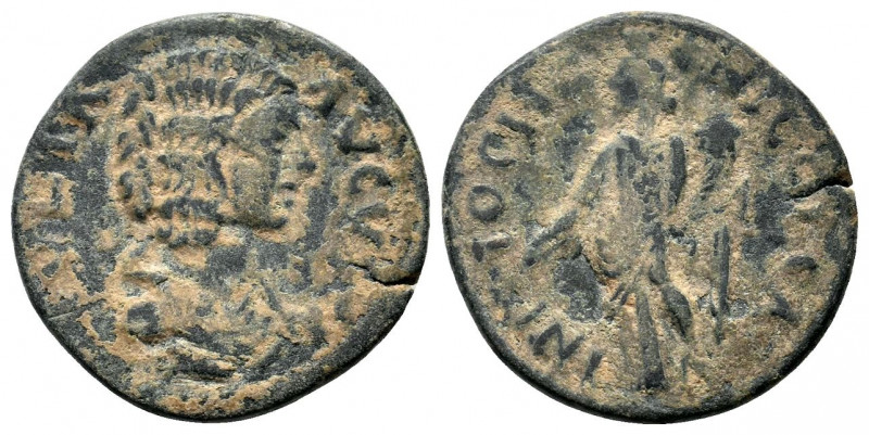 PISIDIA. Antiochia. Julia Domna (193-217). Ae.IVLIA AVGVSTA, Draped bust right /...