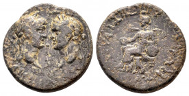 LYCAONIA, Laodicea Combusta. Titus and Domitian ? (Caesares, 69-81).Ae.

Obv: illegible legend.
Heads of Titus and Domitian facing each other.
Rev: il...
