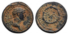 TRAJAN (98-117). Semis. Rome. for circulation in Syria.

Obv: IMP CAES NER TRAIANO OPTIMO AVG GERM.
Radiate and draped bust righ.
Rev: DAC PARTHICO P ...