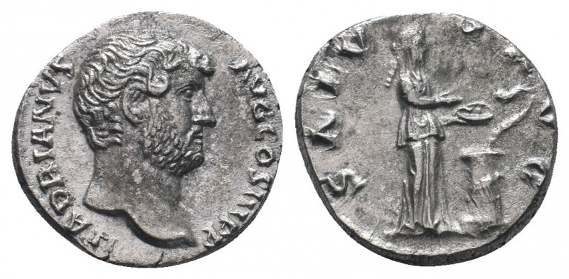 HADRIAN. 117-138 AD.Rome mint. AR Denarius.HADRIANVS AVG COS III P P, bare head ...