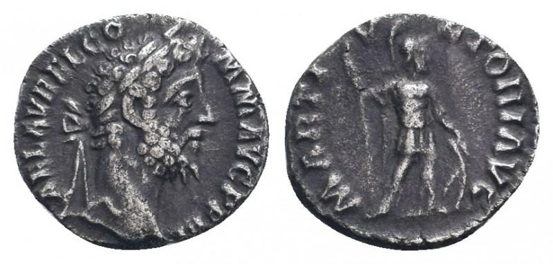 MARCUS AURELIUS (161-180). Denarius. Rome.

Obv: M ANTONINVS AVG TR P XXVII.
Lau...