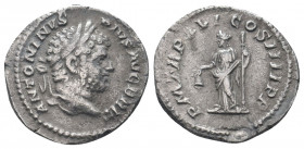 CARACALLA (198-217). Denarius. Rome.

Obv : ANTONINVS PIVS AVG BRIT.
Laureate head right.

Rev : P M TR P XVI COS IIII P P.
Libertas standing left, ho...