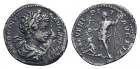CARACALLA (198-217). Denarius. Rome.

Obv: ANTONINVS AVGVSTVS.
Laureate and cuirassed bust right, wearing breastplate decorated with gorgoneion.
Rev: ...