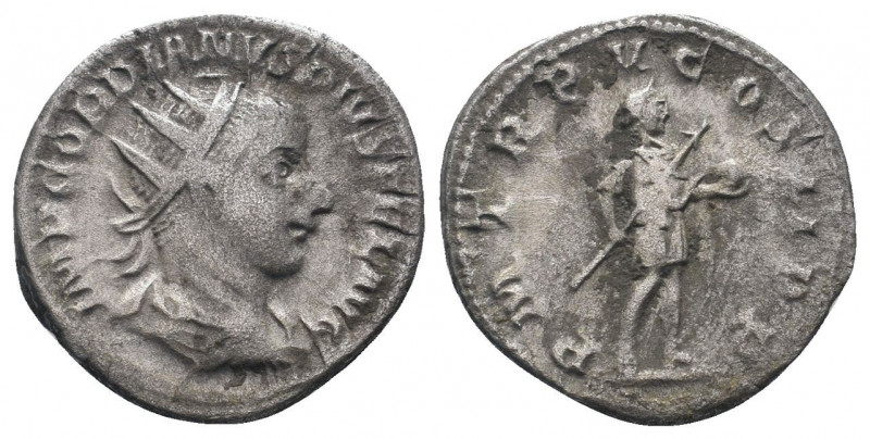GORDIAN III.238-244 AD. Rome mint.AR Antoninianus.IMP GORDIANVS PIVS FEL AVG, bu...
