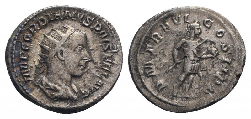GORDIAN III (238-244). Antoninianus. Rome.

Obv: IMP GORDIANVS PIVS FEL AVG.
Rad...