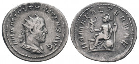 PHILIP I.244-249 AD.Rome Mint.AR Antoninianus.PHILIP I.244-249 AD.Rome Mint.AR Antoninianus.IMP M IVL PHILIPPVS AVG, bust of Philip the Arab, radiate,...