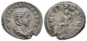 OTACILIA SEVERA (Augusta, 244-249). Antoninianus. Rome.M OTACIL SEVERA AVG, Bust of Otacilia Severa, diademed, draped, on crescent, right/ CONCORDIA A...