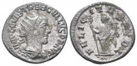 TREBONIANUS GALLUS.(252-253 AD). Antoninianus.Antioch.

Obv : IMP C C VIB TREB GALLVS P F AVG.
Bust of Trebonianus Gallus, radiate, draped, cuirassed,...