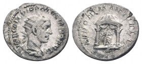 VOLUSIAN (251-253). Antoninianus. Rome.

Obv: IMP CAE C VIB VOLVSIANO AVG.
Radiate and draped bust right.
Rev: IVNONI MARTIALI.
Juno seated facin...