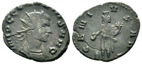 CLAUDIUS II GOTHICUS (268-270). Antoninianus. Rome. IMP C CLAVDIVS AVG. Radiate head right / GENIVS AVG. Genius standing left, holding cornucopia, sac...