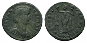 GALERIA VALERIA (Augusta, 293-311). Follis. Cyzicus

Obv: GAL VALERIA AVG. Diademed and draped bust right.
 Rev: VENERI VICTRICI / Δ / MKV. Venus stan...