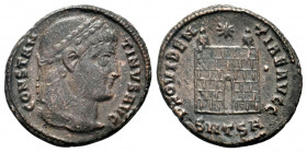 CONSTANTINE I. 307-337 AD.Thessalonica mint. AE Follis.CONSTANT-INVS AVG: Bust of Constantine I, rosette-diademed, draped, cuirassed, right / PROVIDEN...