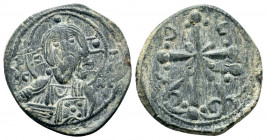 NICEPHORUS III. 1078-1081 AD.Class I Anonymous follis. IC XC to left and right of bust of Christ, nimbate, facing, right hand raised, book of gospels ...