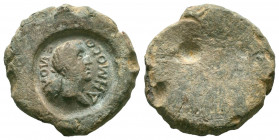 LEAD TESSERA of DEMONSTHENES.BP Lead

Obverse : ΔHMOCΘЄNOY; laureate head of Demosthenes to right
Reverse :

Reference : For more information please l...