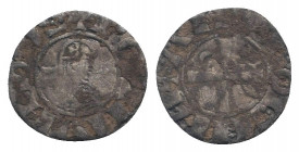 CRUSADERS. Antioch. Bohemund IV or V (1201-1251). Denier.

Obv: + BOAMVNDVS.
Helmeted and cuirassed bust left; crescent to left, star to right.
Rev: +...