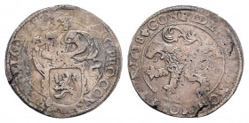 NETHERLANDS. West Friesland. Lion Dollar or Leeuwendaalder (1638)

Obv: MO ARG PRO CONFOE BELG WEST. 
Knight standing left, head right, holding up gar...