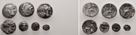 7 Silver ancient coins.SOLD AS SEEN. NO RETURN.