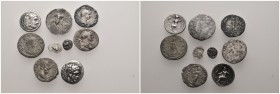 9 Ancient  silver coins.SOLD AS SEEN. NO RETURN.