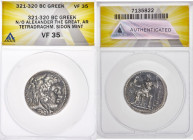 MACEDONIAN KINGDOM. Alexander III the Great (336-323 BC). AR tetradrachm (27mm, 1h). ANACS VF 35. Early posthumous issue of Sidon, dated Civic Year 13...
