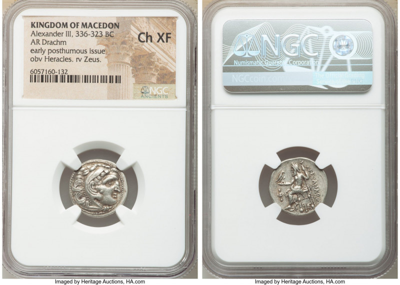 MACEDONIAN KINGDOM. Alexander III the Great (336-323 BC). AR drachm (18mm, 11h)....