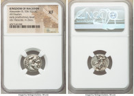 MACEDONIAN KINGDOM. Alexander III the Great (336-323 BC). AR drachm (17mm, 11h). NGC XF. Posthumous issue of Magnesia ad Maeandrum, ca. 319-305 BC. He...