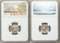MACEDONIAN KINGDOM. Alexander III the Great (336-323 BC). AR drachm (17mm, 4.19 gm, 12h). NGC Choice VF 5/5 - 4/5. Posthumous issue of Magnesia ad Mae...