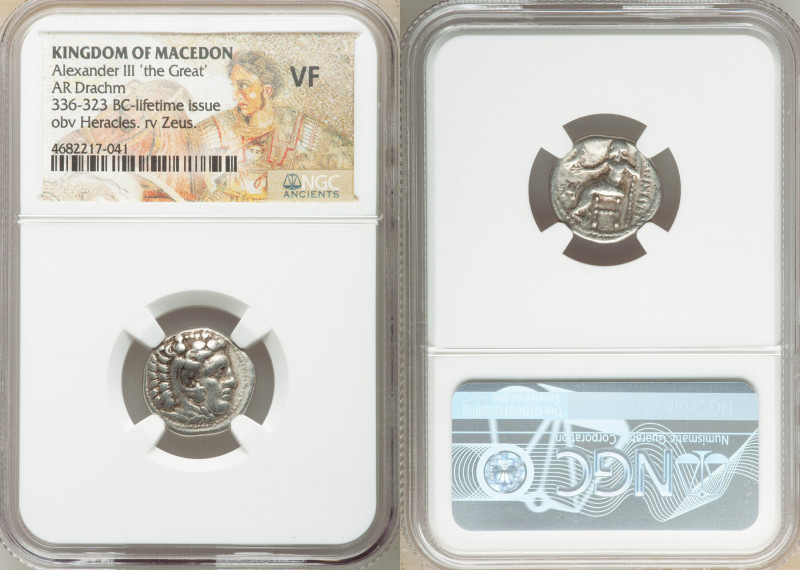 MACEDONIAN KINGDOM. Alexander III the Great (336-323 BC). AR drachm (17mm, 6h). ...