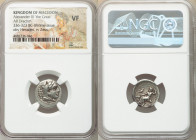 MACEDONIAN KINGDOM. Alexander III the Great (336-323 BC). AR drachm (18mm, 1h). NGC VF. Lifetime issue of Magnesia ad Maeandrum, ca. 325-323 BC. Head ...