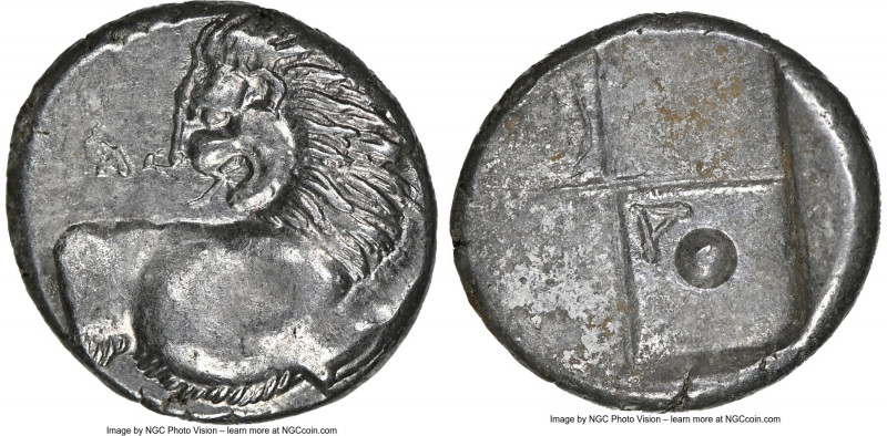 THRACE. Chersonesus. Ca. 4th century BC. AR hemidrachm (14mm). NGC Choice AU. Fo...