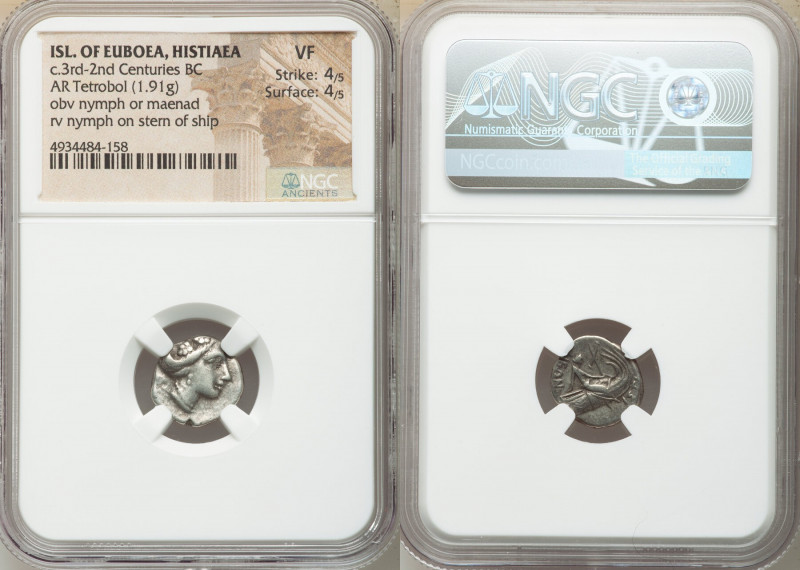 EUBOEA. Histiaea. Ca. 3rd-2nd centuries BC. AR tetrobol (14mm, 1.91 gm, 11h). NG...